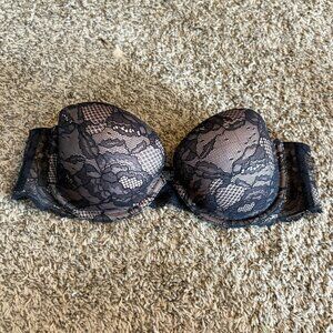 Victoria's Secret Biofit Multiway lacy strapless bra